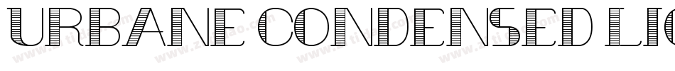 Urbane Condensed Lig字体转换